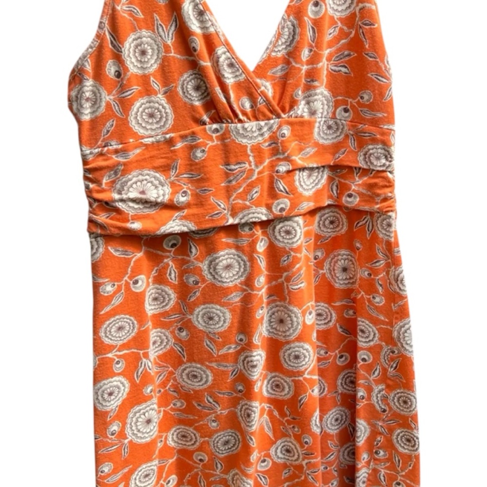 Patagonia Small Orange V Neck Sleeveless Dress